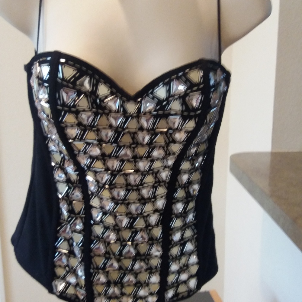 Silver studded tank